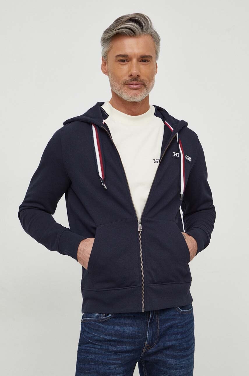 

Кофта Tommy Hilfiger чоловіча колір синій з капюшоном однотонна