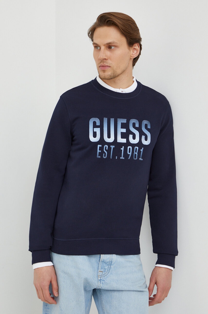 

Суичър Guess BEAU в тъмносиньо с апликация M4RQ08 KBK32, Тъмносин