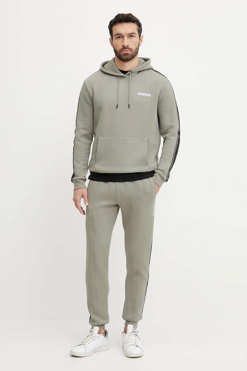 Кофта Guess MICKEY мужская цвет коричневый с капюшоном с принтом Z4RQ21 KB3P2 Кофта Guess MICKEY мужская цвет коричневый с капюшоном с принтом Z4RQ21 KB3P2