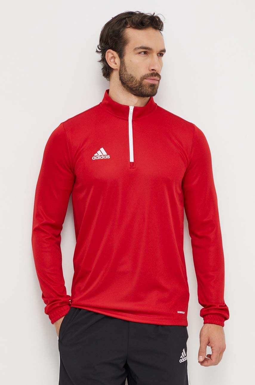 adidas Performance longsleeve de antrenament Entrada 22 culoarea roșu, uni H57556