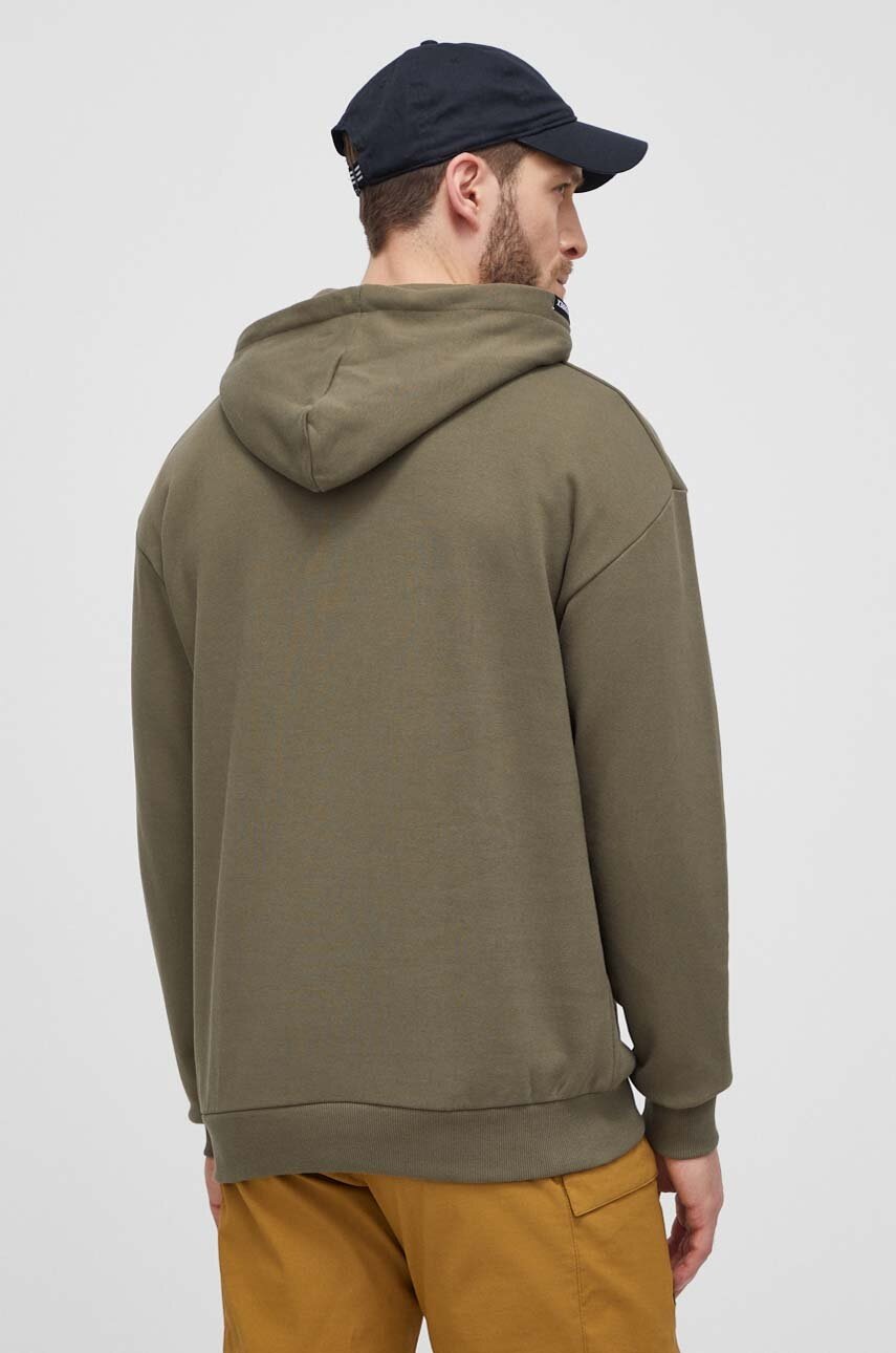 Μπλούζα adidas TERREX χρώμα: πράσινο, με κουκούλα, IN4716 φωτογραφία