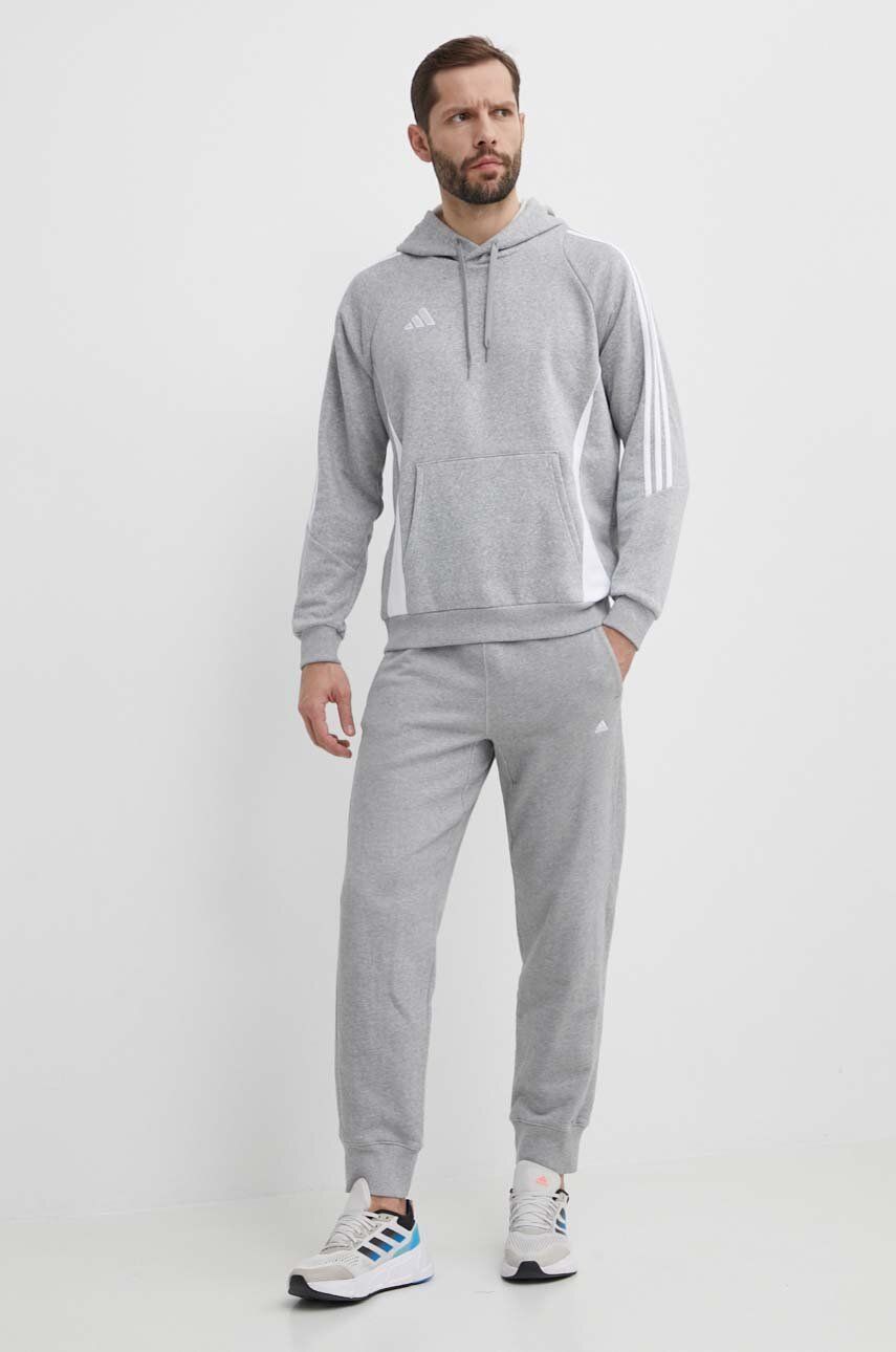 Pulover Od Trenirke Adidas Performance Tiro 24 Siva Barva, S Kapuco, IR7545