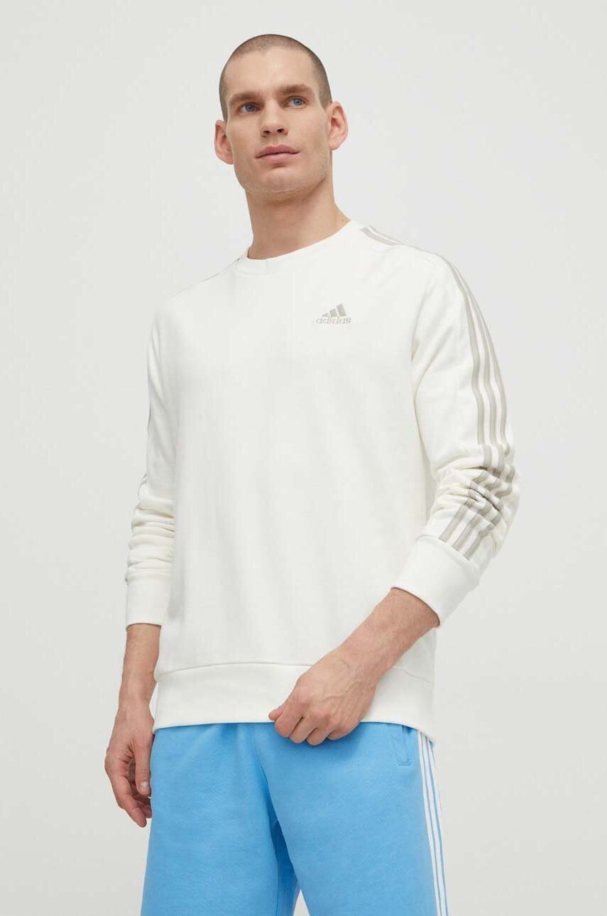 

Памучен суичър adidas в бежово с апликация IS1351, Бежов