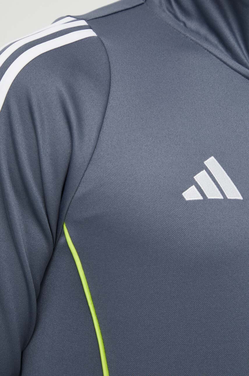 Тренувальна кофта adidas Performance Tiro 24 колір сірий візерунок 