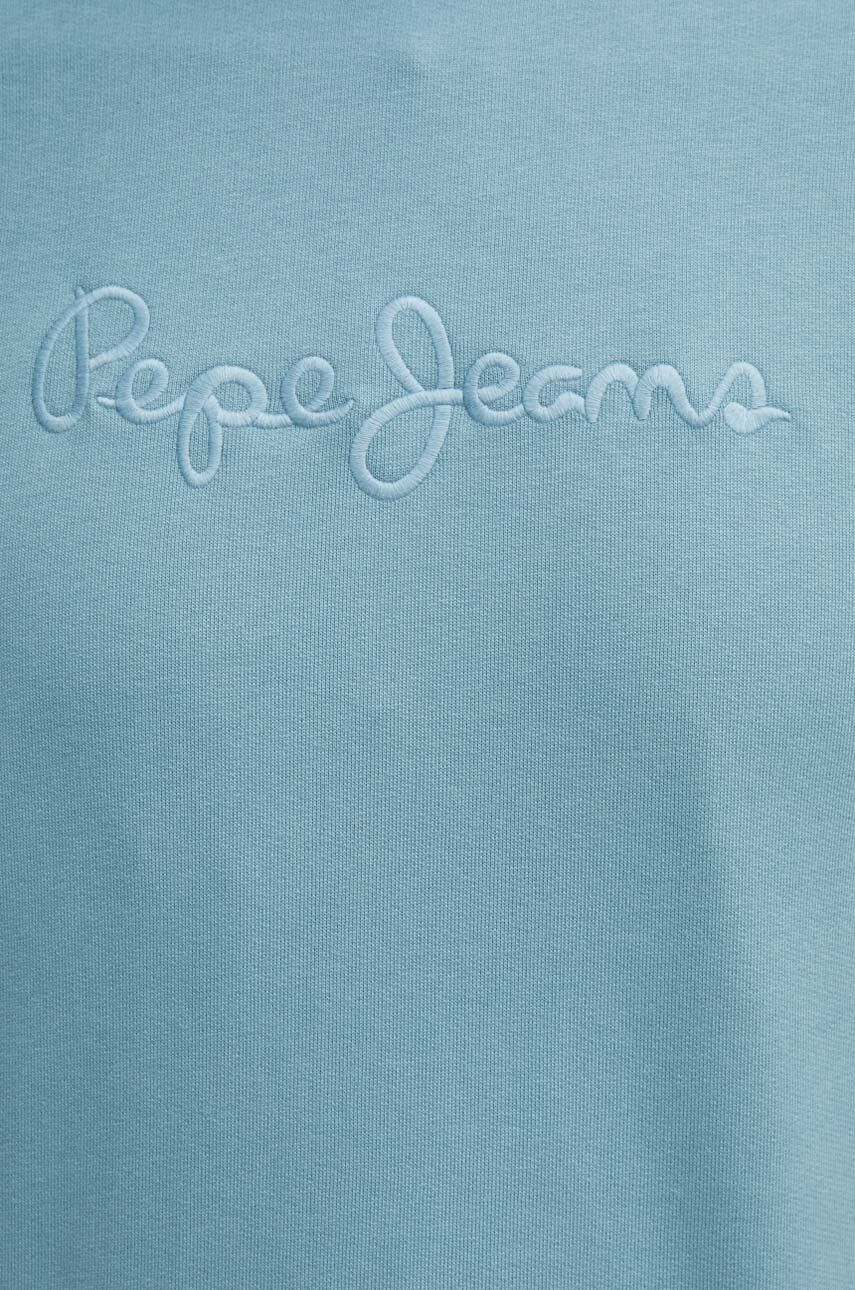 Pamučna Dukserica Pepe Jeans Joe Crew Za Muškarce, S Aplikacijom, PM582574