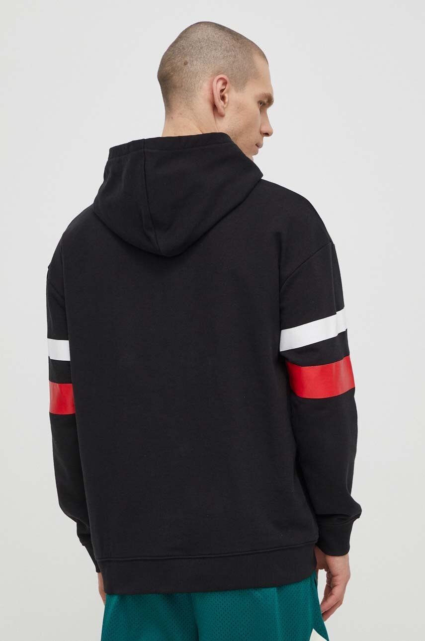 Μπλούζα Fila Luohe χρώμα: μαύρο, με κουκούλα, FAM0675 φωτογραφία