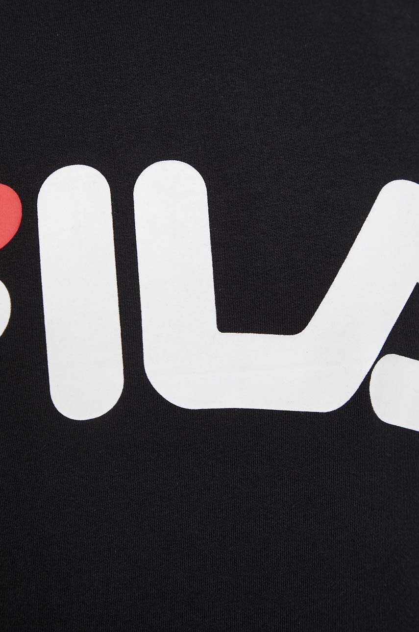 Μπλούζα Fila Luohe χρώμα: μαύρο, με κουκούλα, FAM0675 φωτογραφία