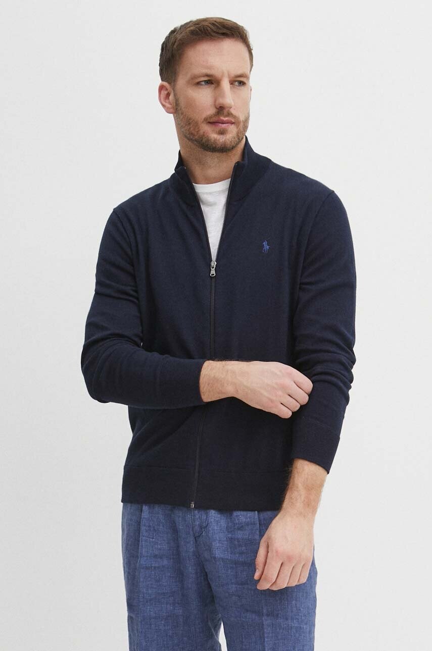 

Памучна жилетка Polo Ralph Lauren в тъмносиньо 710899206, Тъмносин