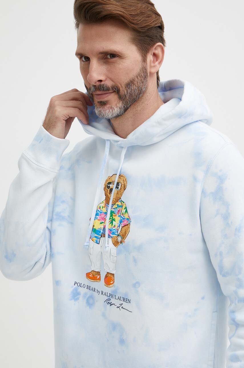 

Суичър Polo Ralph Lauren в синьо с качулка десен 710934698, Син