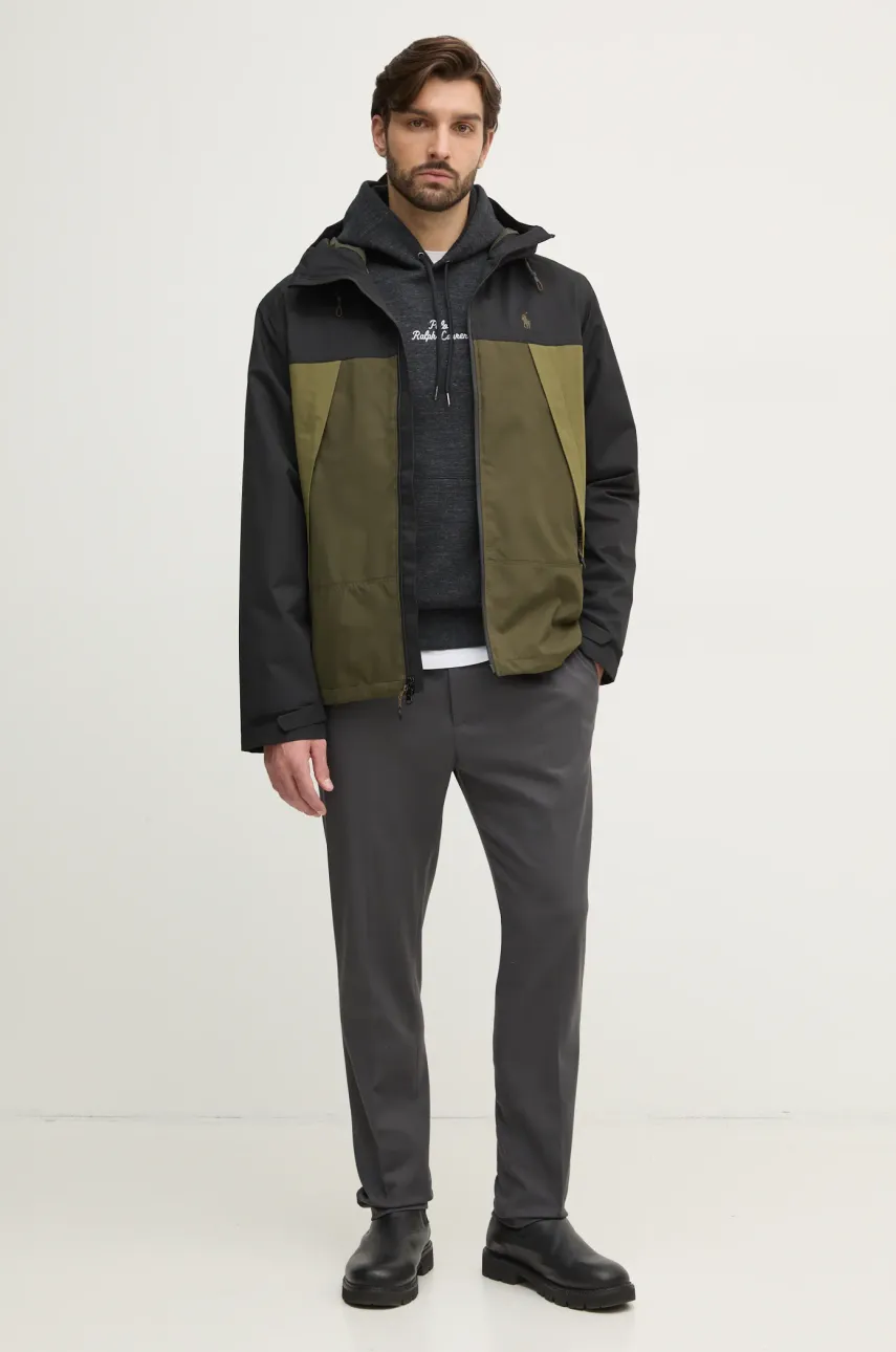 Кофта Polo Ralph Lauren мужская цвет чёрный с капюшоном с аппликацией 710936586 Кофта Polo Ralph Lauren мужская цвет чёрный с капюшоном с аппликацией 710936586