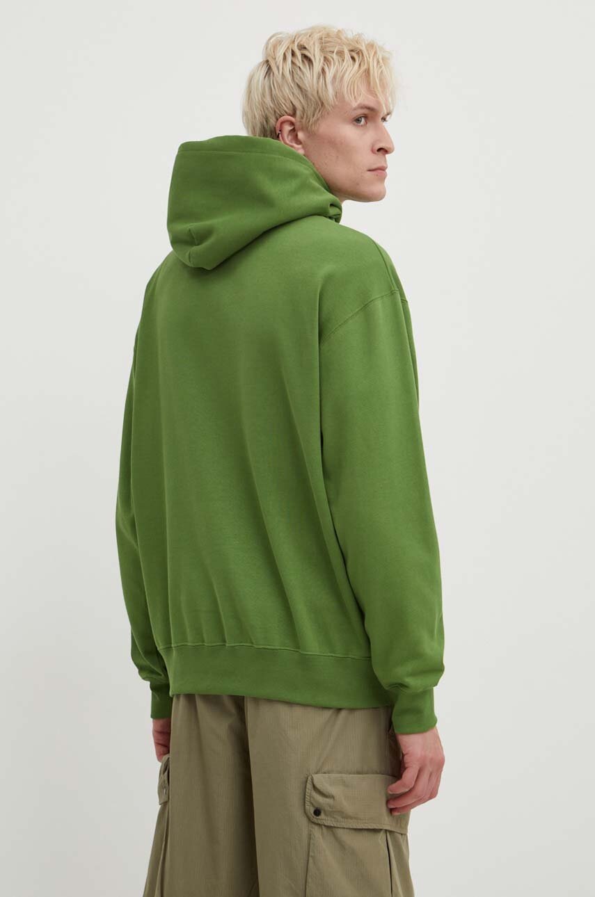 Βαμβακερή μπλούζα Wood Wood Cass AA Moss Embroidery Hoodie φωτογραφία