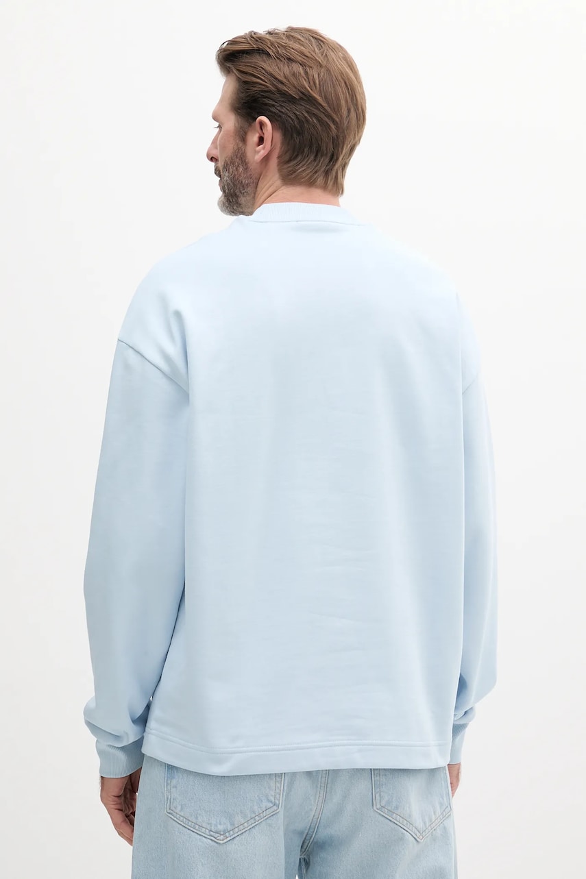 Хлопковая кофта Hugo Blue мужская  однотонная Хлопковая кофта Hugo Blue мужская  однотонная