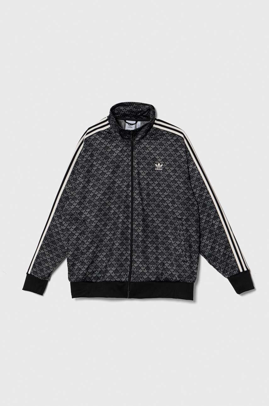 adidas Originals bluză bărbați, culoarea negru, cu imprimeu IS0218