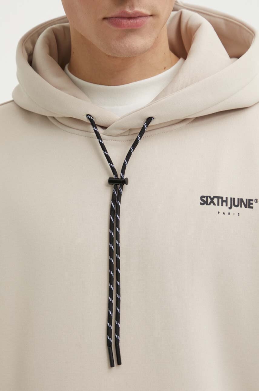 Μπλούζα Sixth June χρώμα: μπεζ, με κουκούλα φωτογραφία