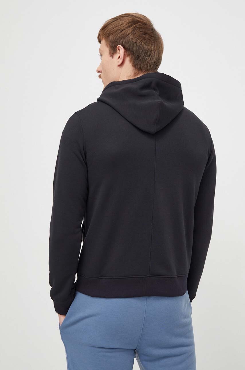 Φούτερ προπόνησης Calvin Klein Performance χρώμα: μαύρο, με κουκούλα φωτογραφία