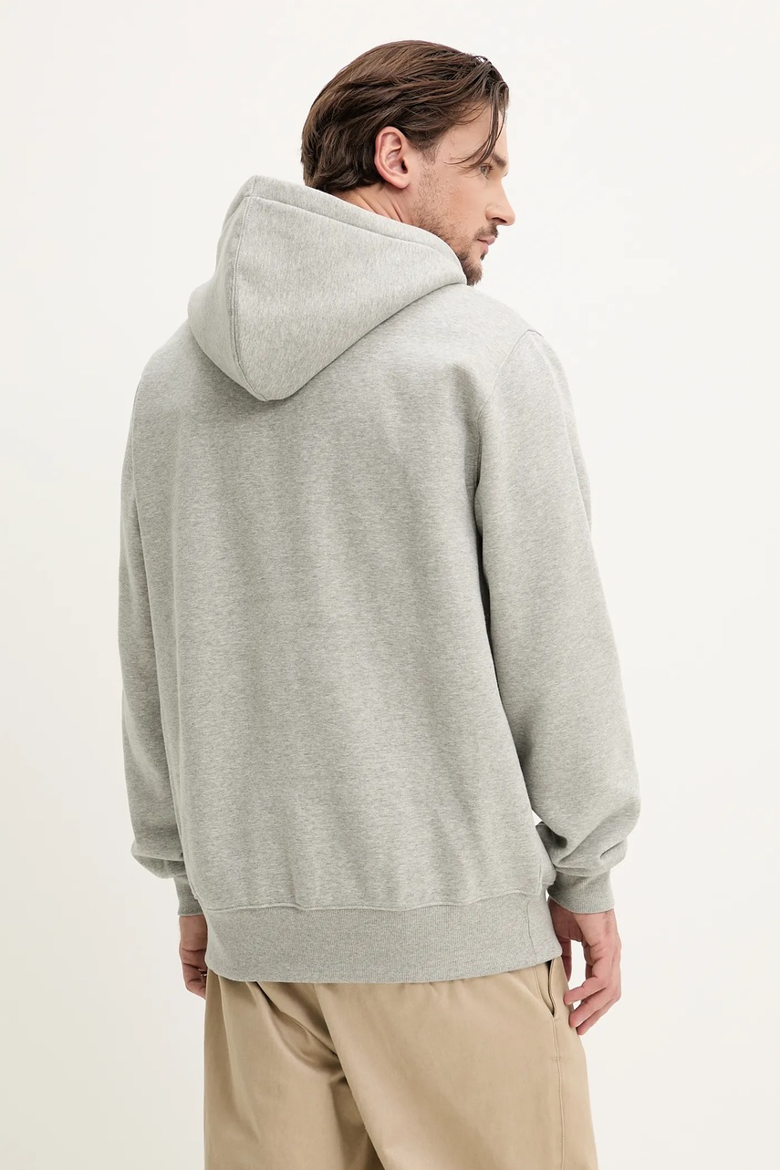 Μπλούζα Dickies SUMMERDALE ZIP THROUGH χρώμα: γκρι, με κουκούλα, DK0A4YQA φωτογραφία