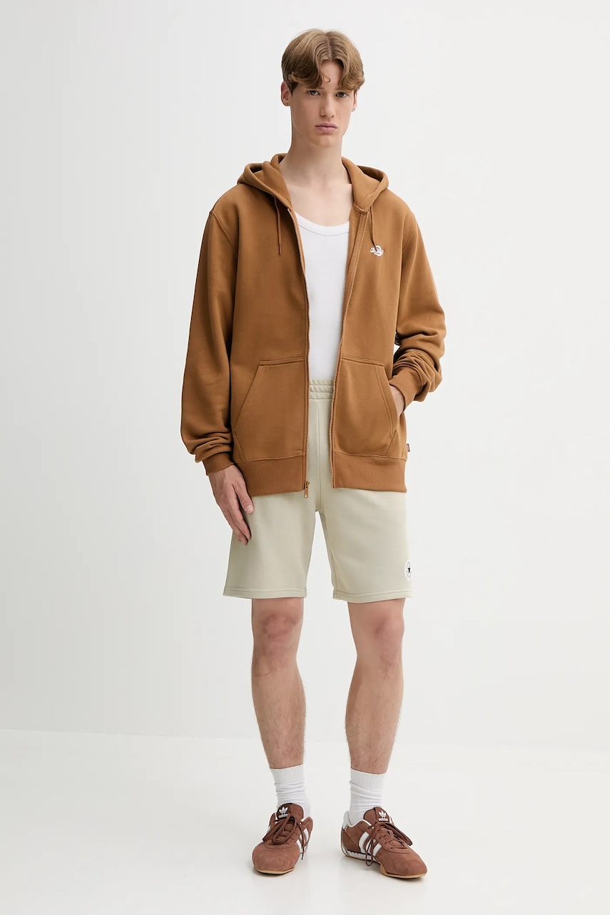 Кофта Dickies SUMMERDALE ZIP THROUGH цвет серый с капюшоном однотонная DK0A4YQA