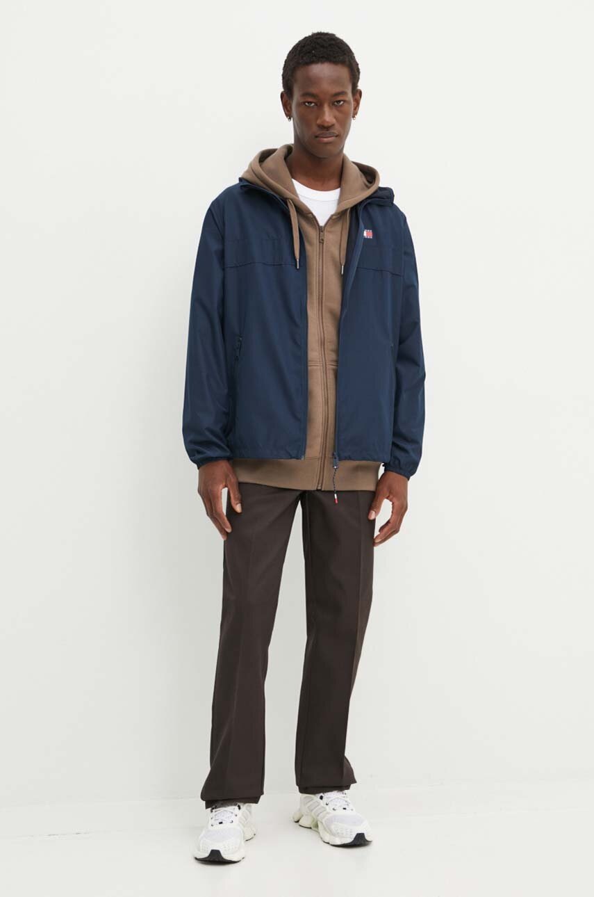 Μπλούζα Dickies SUMMERDALE ZIP THROUGH χρώμα: καφέ, με κουκούλα, DK0A4YQA φωτογραφία