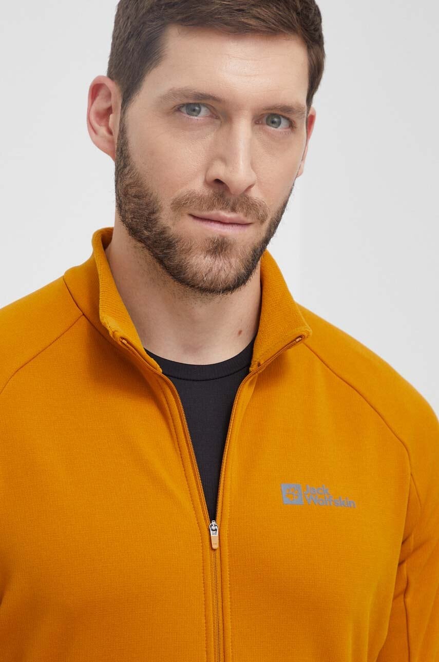 Αθλητική μπλούζα Jack Wolfskin Gravex Thermo χρώμα: κίτρινο, 1711581 φωτογραφία