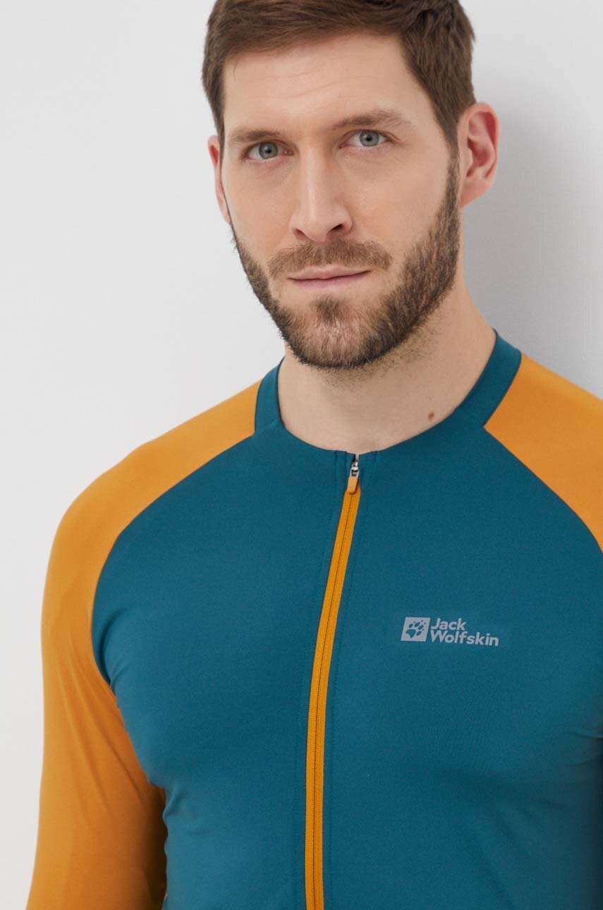 Αθλητική μπλούζα Jack Wolfskin Gravex χρώμα: πράσινο, 1809971 φωτογραφία