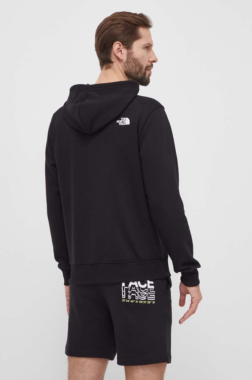 Pulover The North Face Moški, črna Barva, S Kapuco, NF0A87FGJK31