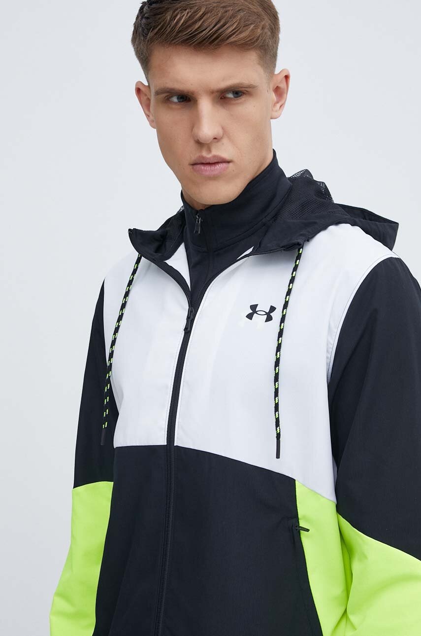 Вітровка Under Armour Legacy колір білий перехідна 