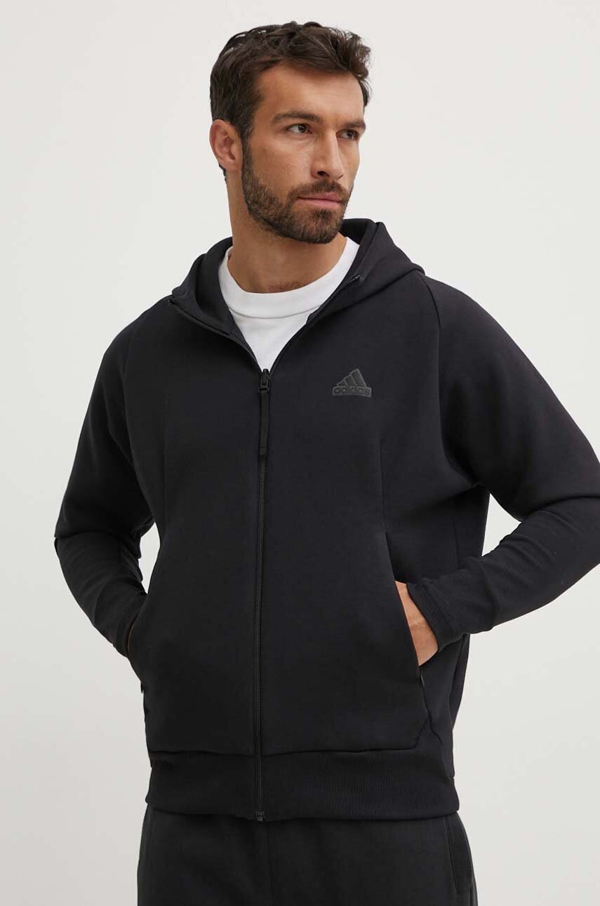 

Суичър adidas в черно с качулка с изчистен дизайн IN5089, Черен