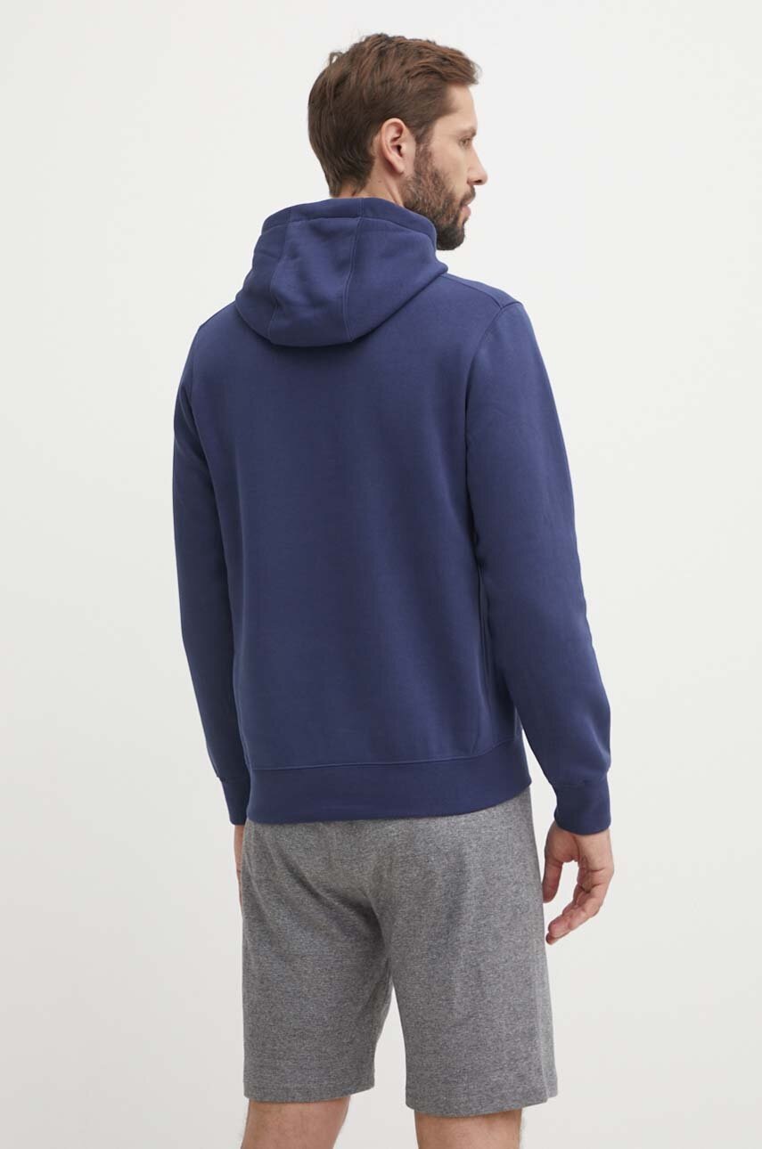 Кофта Nike Boston Red Sox чоловіча колір синій з капюшоном з принтом 