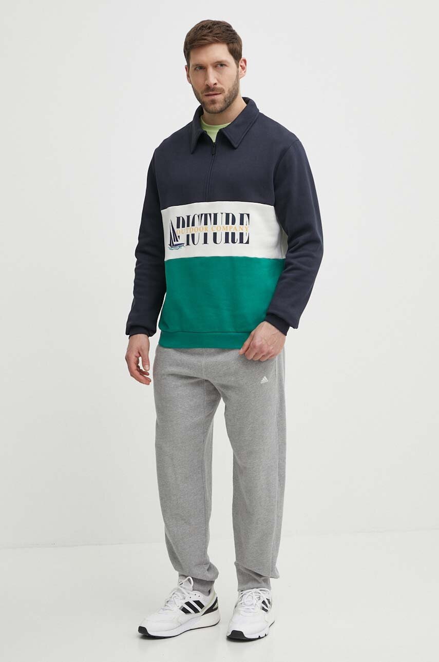 Βαμβακερή μπλούζα Picture Carawa χρώμα: ναυτικό μπλε, MSW439 φωτογραφία