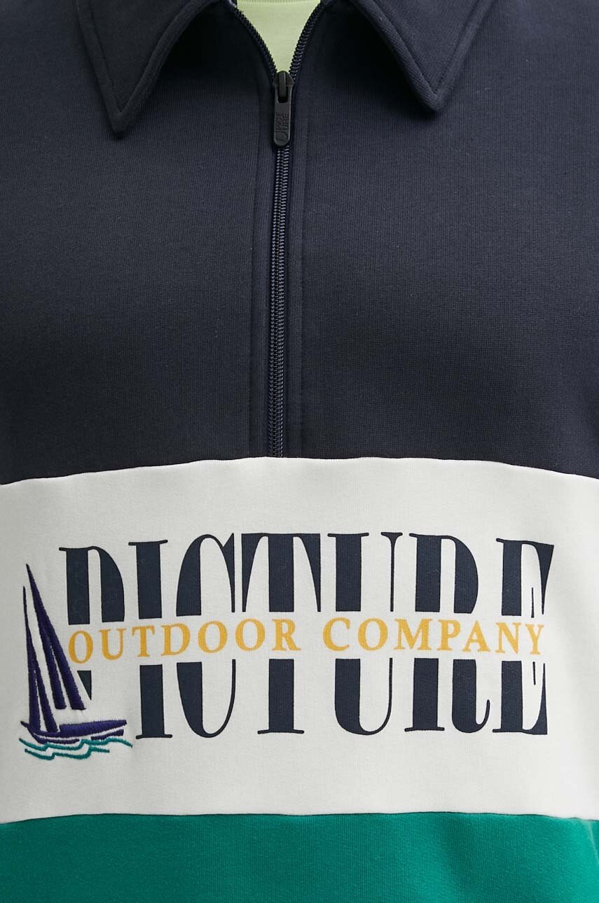 Βαμβακερή μπλούζα Picture Carawa χρώμα: ναυτικό μπλε, MSW439 φωτογραφία