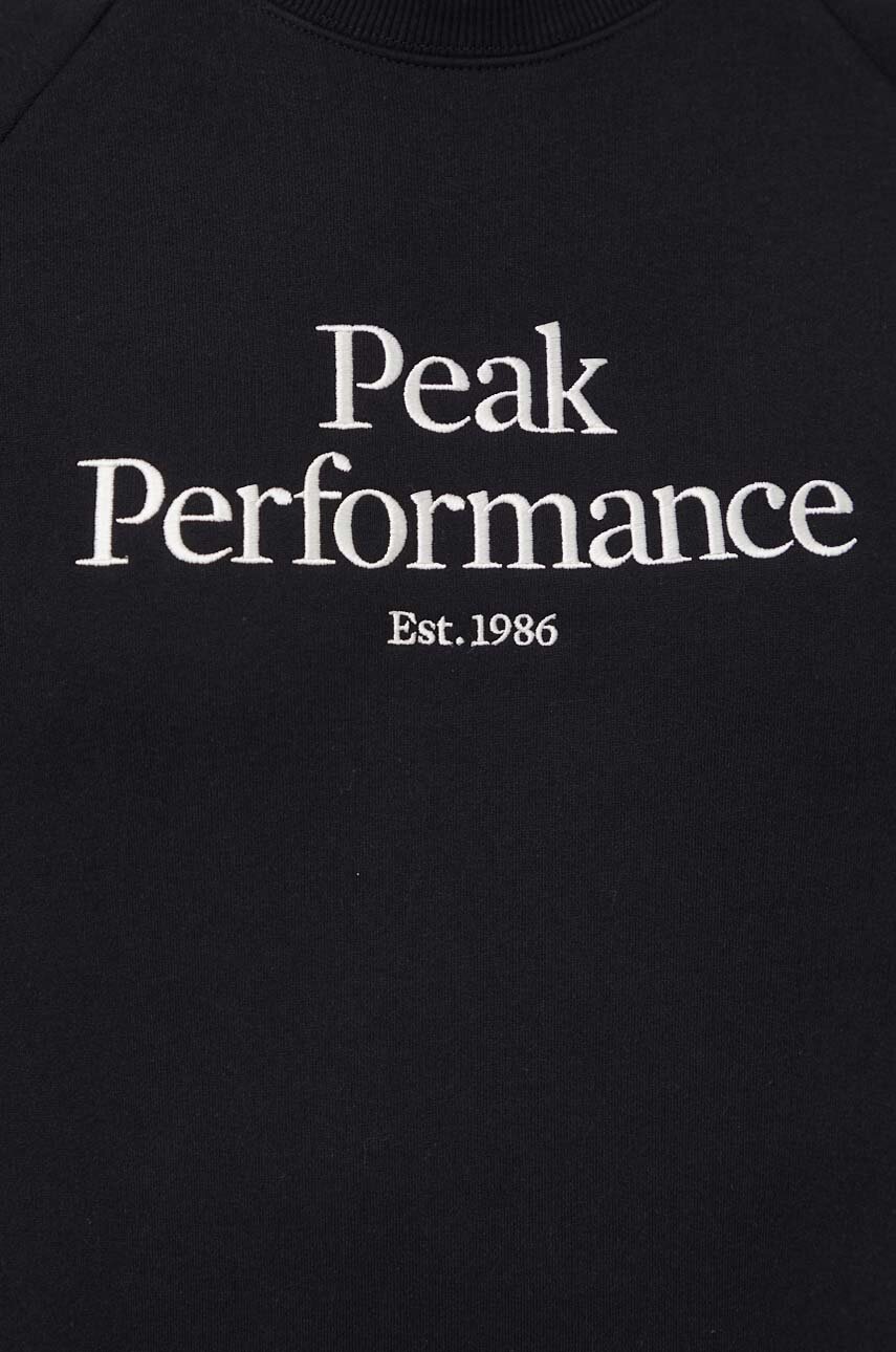 Μπλούζα Peak Performance χρώμα: μαύρο φωτογραφία