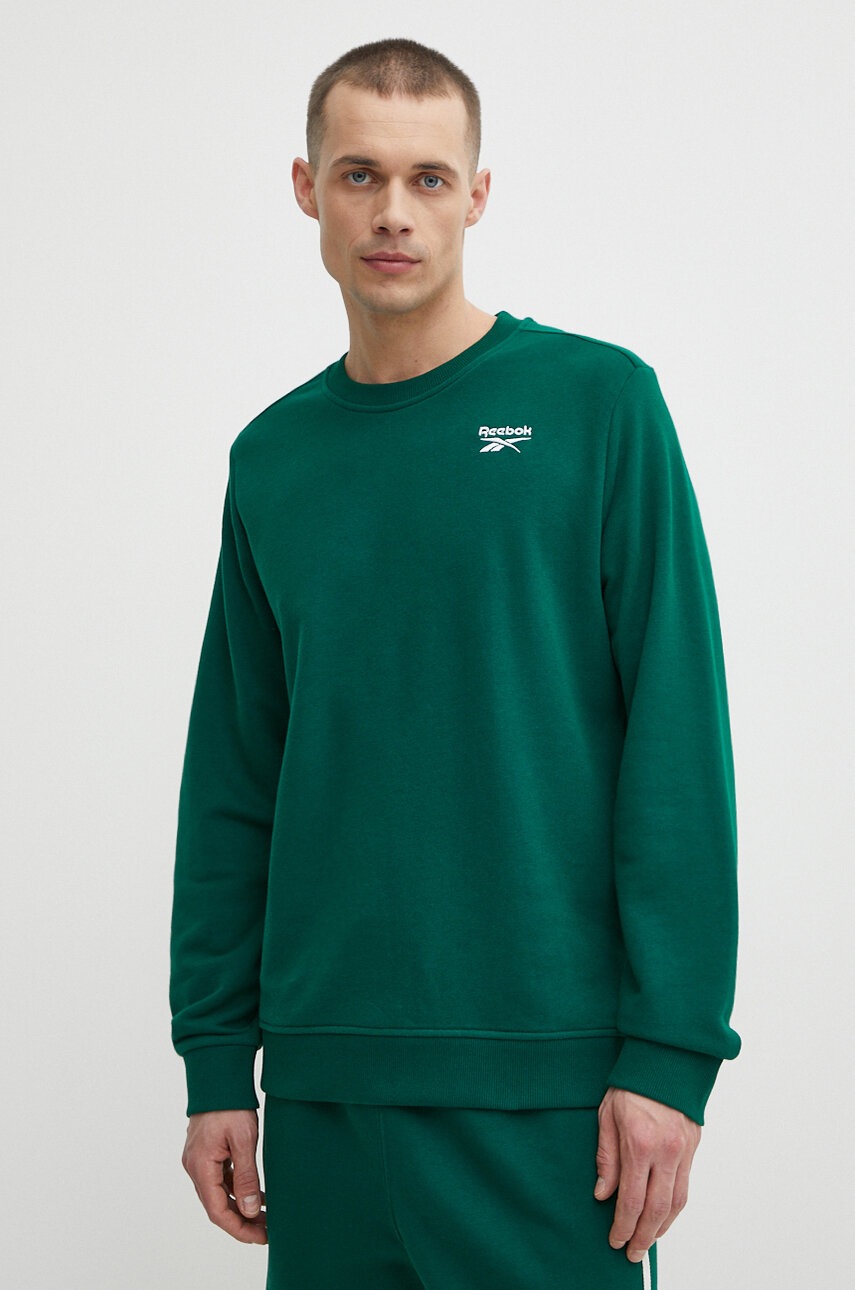 

Суичър Reebok Identity в зелено с изчистен дизайн 100200315, Зелен