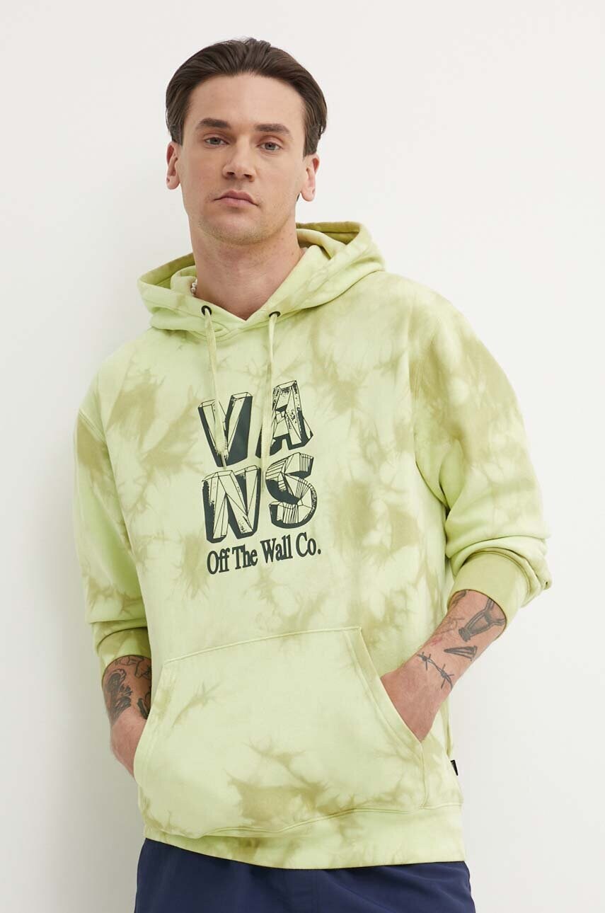 

Суичър Vans в зелено с качулка с десен VN000AB4CLH1, Зелен