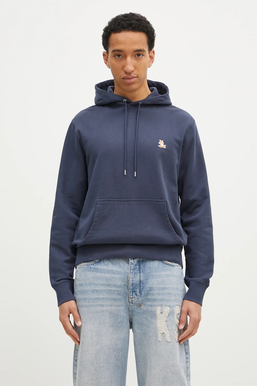 Maison Kitsuné bluza bawełniana Chillax Patch Regular Hoodie