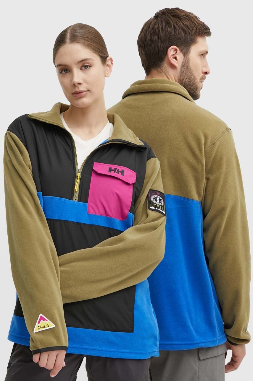 

Спортен суичър Helly Hansen Play в зелено с десен 54086, Зелен
