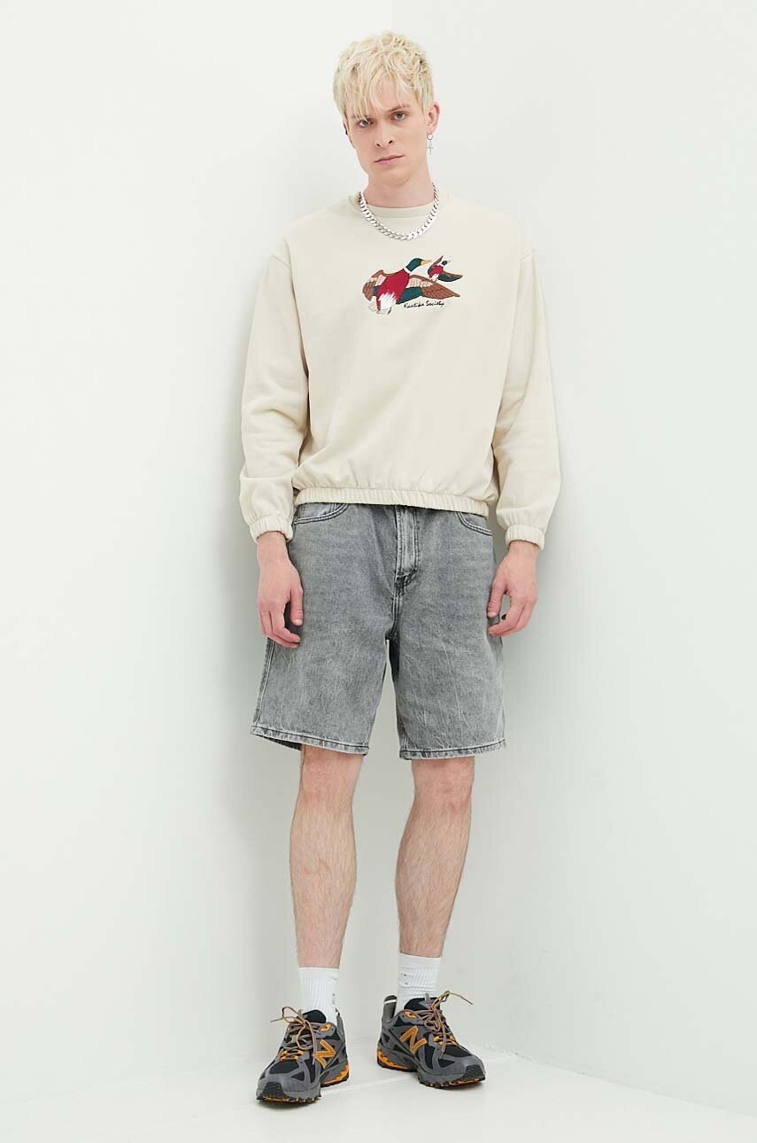 Μπλούζα Kaotiko χρώμα: μπεζ, AN008-01-G002 φωτογραφία