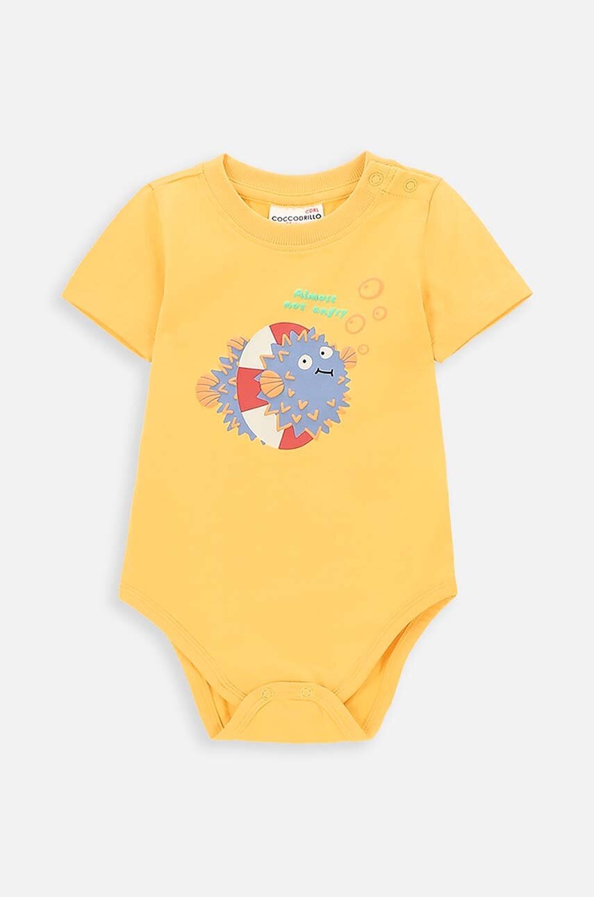 

Бебешко боди Coccodrillo, Жълт