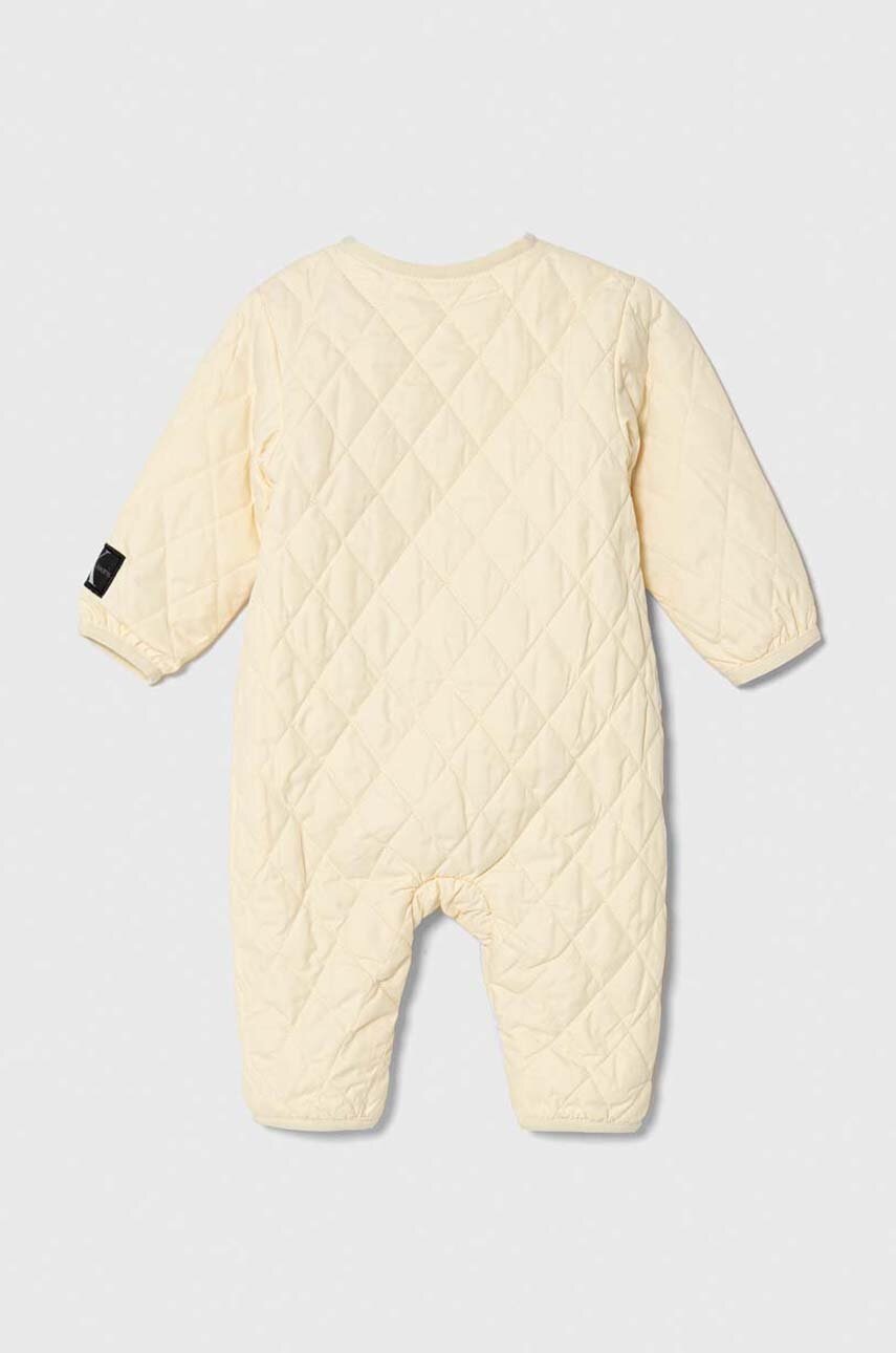 Комбінезон для немовлят Calvin Klein Jeans колір бежевий Комбінезон для немовлят Calvin Klein Jeans колір бежевий