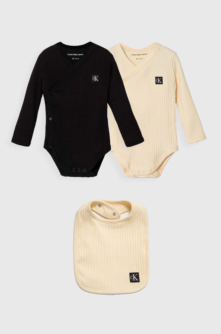 

Бебешко боди Calvin Klein Jeans (2 броя), Бежов