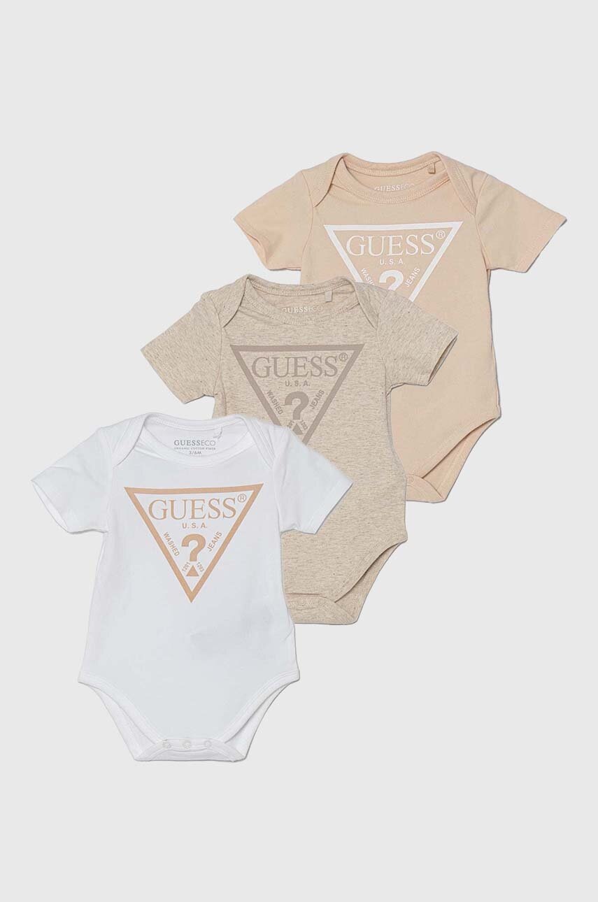 

Бебешко боди Guess (3 броя), Бежов