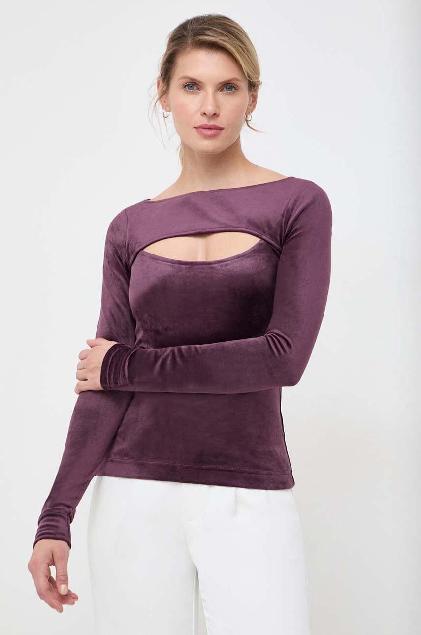 G-Star Raw longsleeve femei, culoarea violet