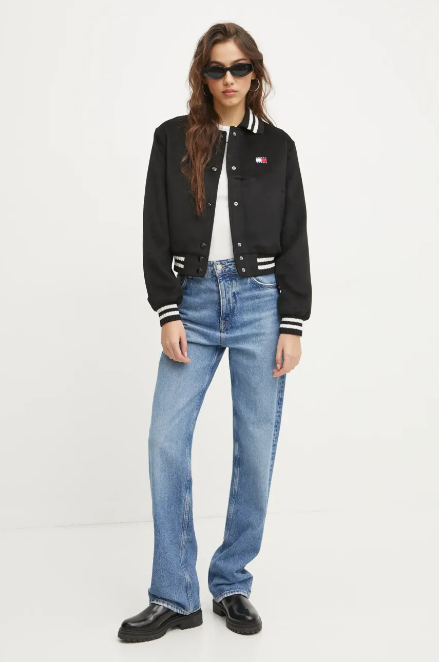 Лонгслив Tommy Jeans женский цвет белый DW0DW17387 Лонгслив Tommy Jeans женский цвет белый DW0DW17387