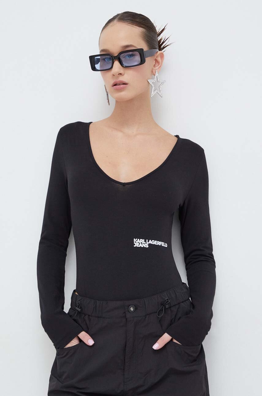 

Боди Karl Lagerfeld Jeans женские цвет чёрный