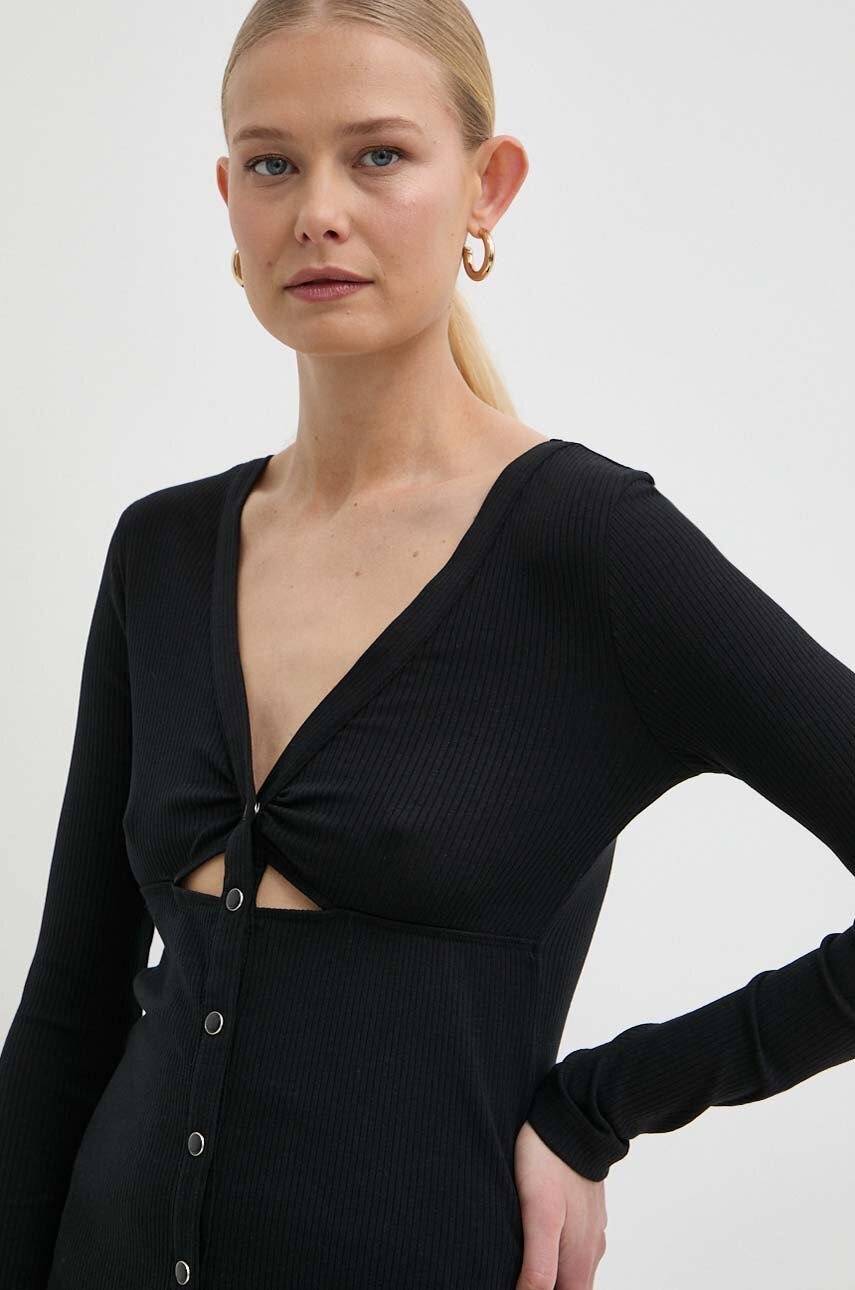 Лонгслів Pinko жіночий колір чорний 103570 A1X4 