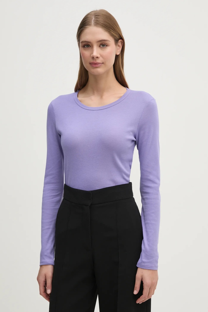 

Памучна блуза с дълги ръкави United Colors of Benetton в розово 3GA2E16F9, Розов