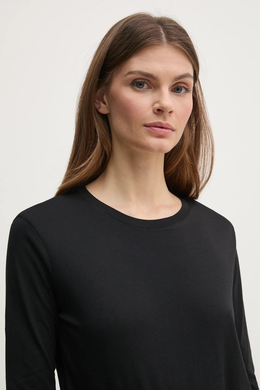 Μακρυμάνικο Sisley χρώμα: μαύρο φωτογραφία