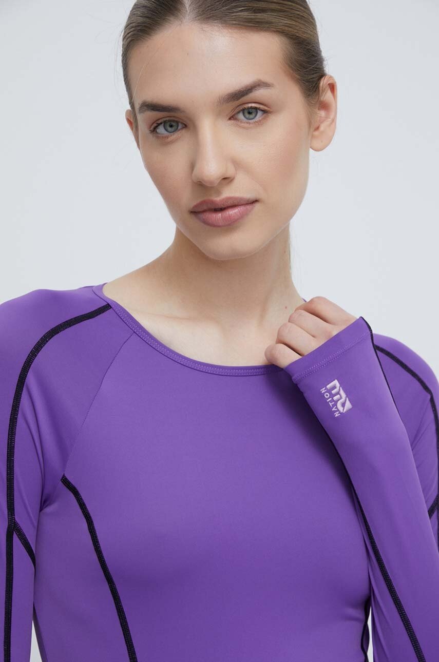 Μακρυμάνικο προπόνησης P.E Nation Heat Race χρώμα: μοβ φωτογραφία