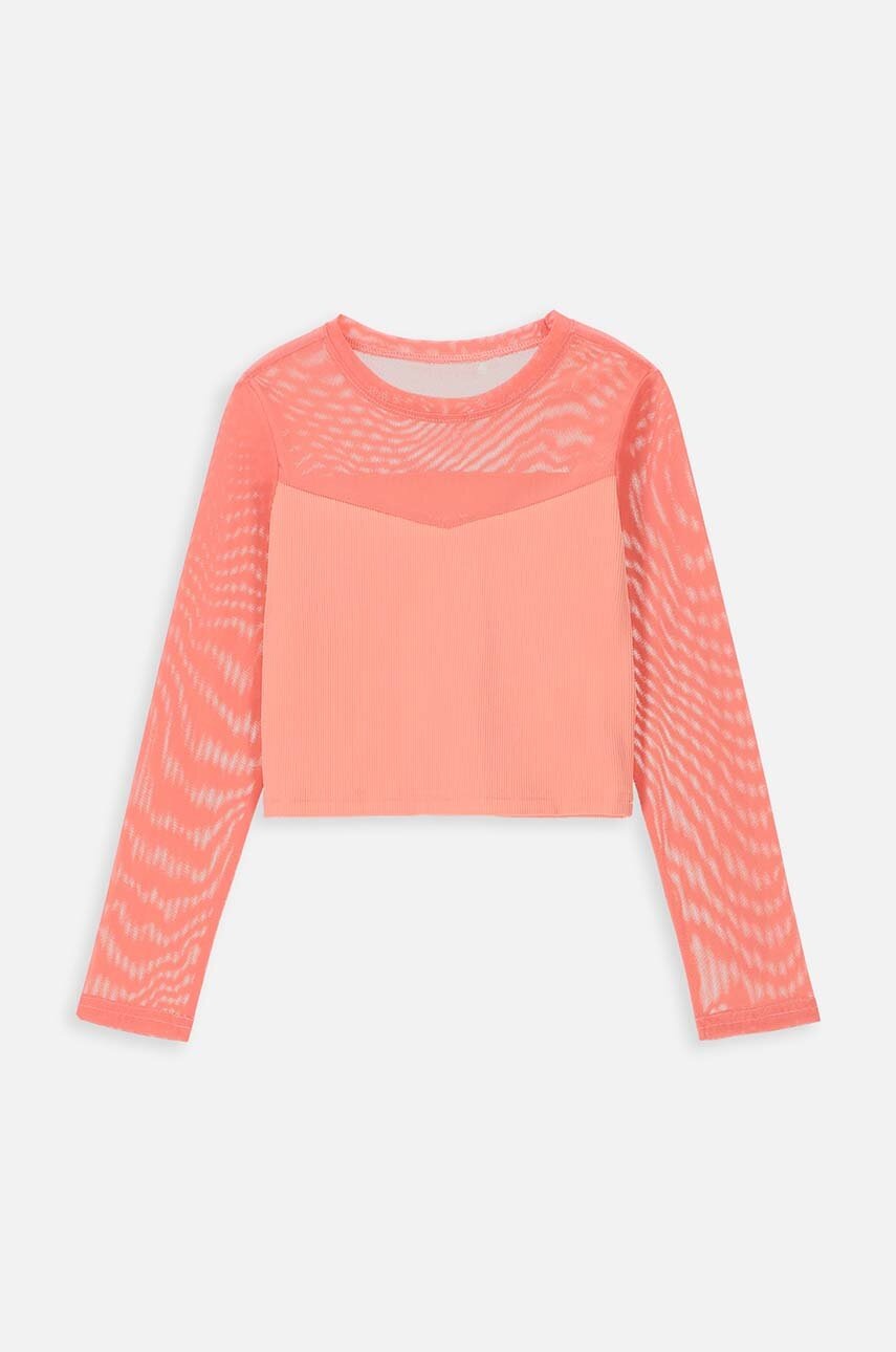 Дитячий лонгслів Lemon Explore колір помаранчевий