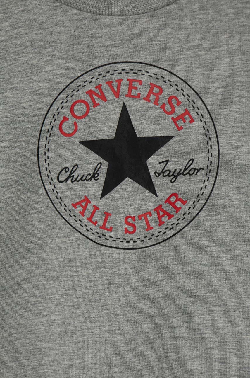 Converse pamut hosszúujjú szürke, nyomott mintás termék 2. képe
