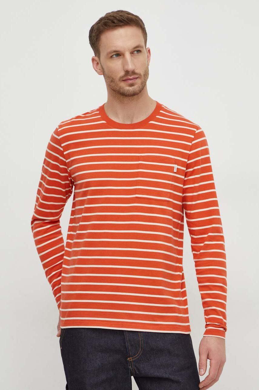 Bavlněné tričko s dlouhým rukávem Pepe Jeans Costa oranžová barva - oranžová - 100 % Bavlna